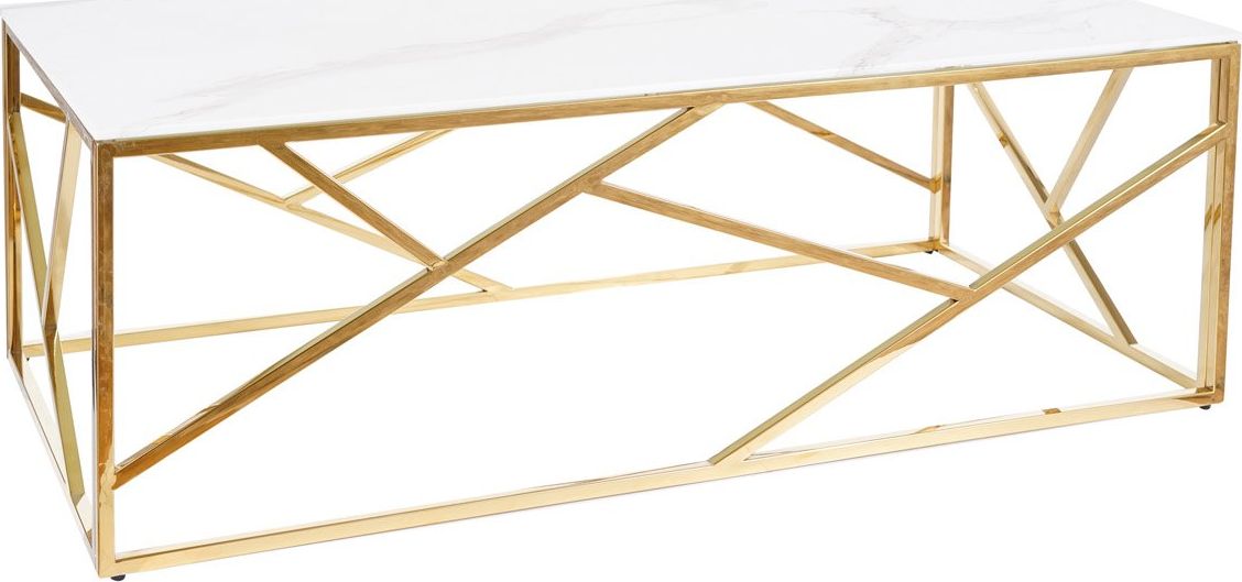 Signal Ława ESCADA A II 120x60 marmur/złota