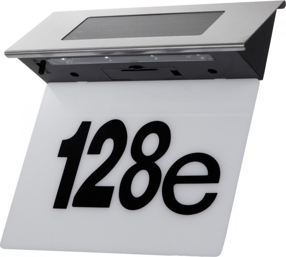 Kinkiet Maclean Lampa solarna LED z numerem domu IP44 MCE423
