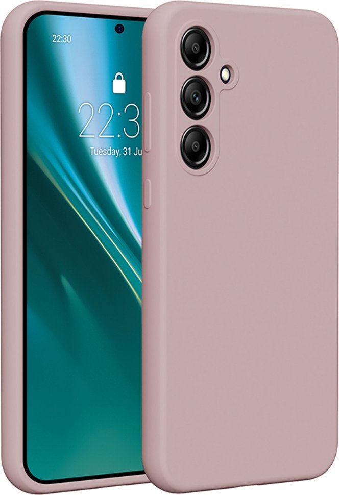 Etteri Nakładka Etteri Silicone Case do Samsung Galaxy A35 5G jasnoróżowa