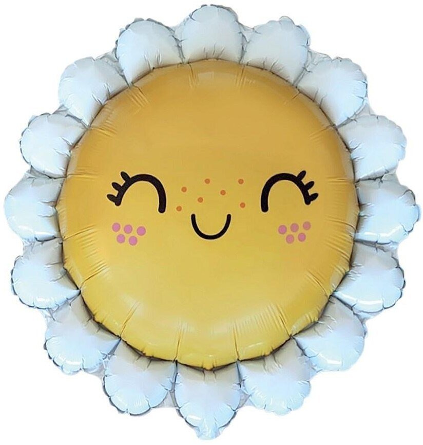 Balon foliowy 61cm Stokrotka uśmiechnięta