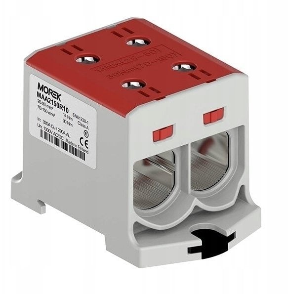 Złączka OTL150-2 kolor czerwony 2xAl/Cu 25-150mm2 1000V AC / 1500V DC Zacisk uniwersalny MAA2150R10