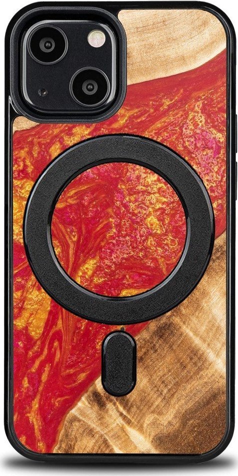 BeWood Etui Bewood Unique na iPhone 13 Mini - Neons - Paris z MagSafe