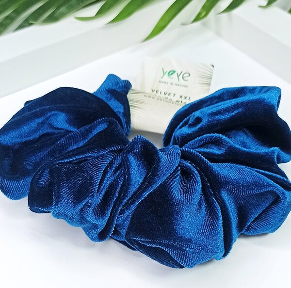 Gumka VELVET XXL do włosów YEYE Niebieski