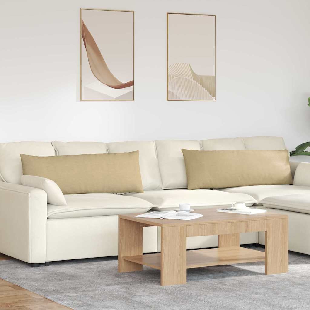 vidaXL Poduszki na sofę 2 pcs Szary zielony 120 x 40 cm