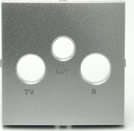 Efapel EFAPEL AQUARELL ELEMENT CENTRALNY DO GNIAZDA ANTENOWEGO SATELITARNEGO ALUMINIUM 90775 TAL