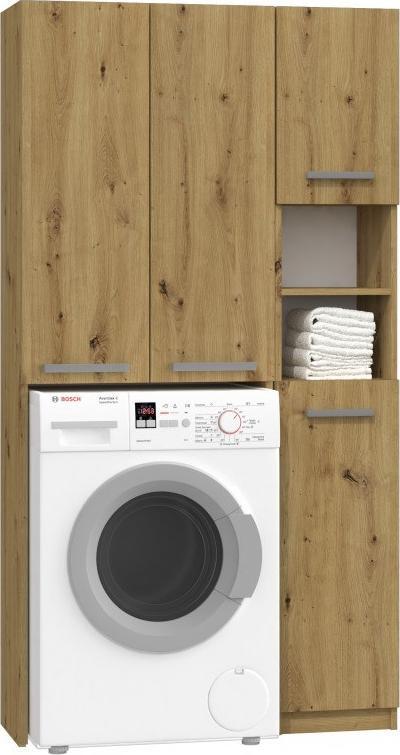 Topeshop ZESTAW ŁAZIENKOWY MARPOL DD SZAFKA DĄB ARTISAN