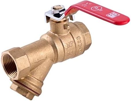 Perfexim Zawór kulowy wodny WW DN15 z filtrem typ ciężki PHA-006 G1/2 WW PN30 DN15 [8/80]