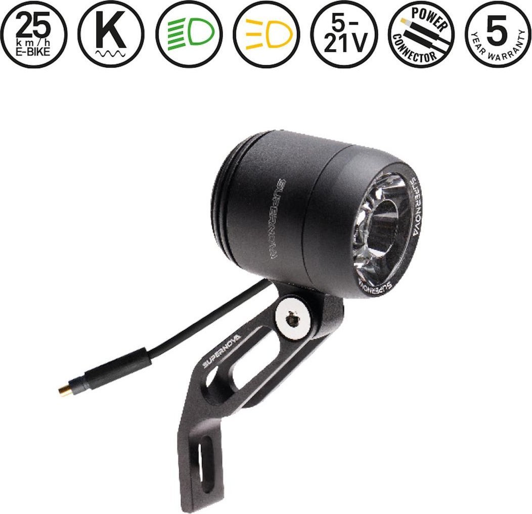 Supernova Lampka przednia SUPERNOVA V521s E-bike 25