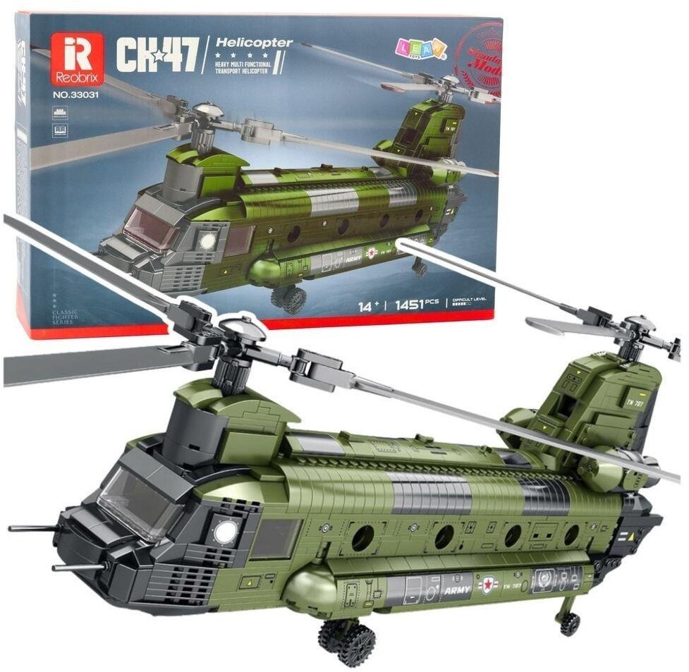 Klocki konstrukcyjne Helikopter wojskowy Chinook