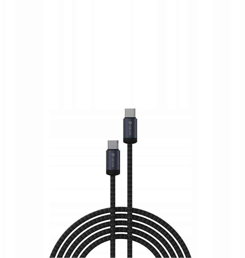 Devia kabel Gracious EC646 PD USB-C - USB-C 1,0 m 60W 3A czarny