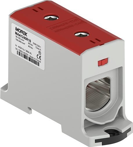 Złączka szynowa czerwona 35-240mm Morek MAA1240R10 MOREK