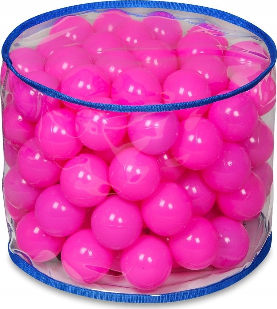 Kadax Mini Pufa Siedzisko Dla Dzieci Różowe Piłki 39cm