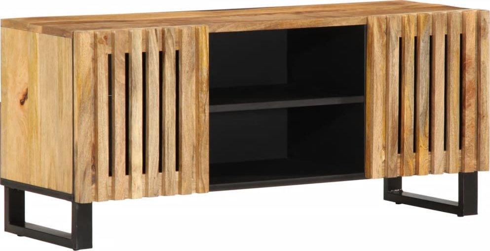 vidaXL Szafka pod TV, 105x34x46 cm, lite surowe drewno mango