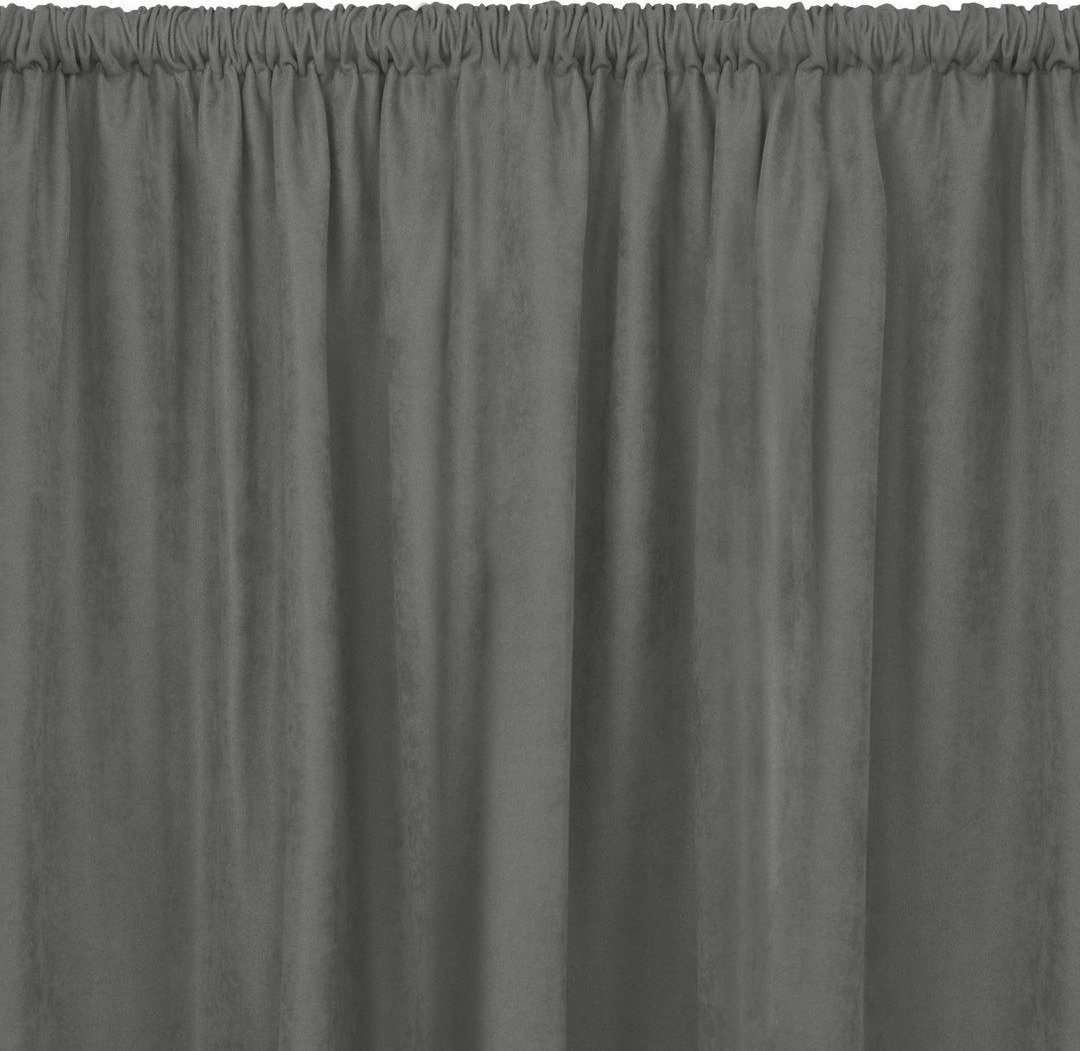 Homede Zasłona MILANA szary szenila 136x245 HOMEDE