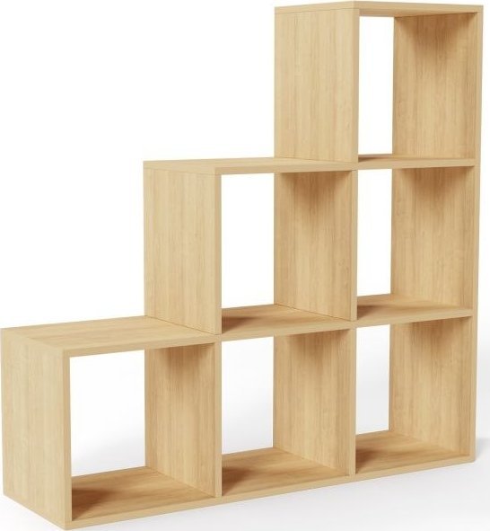 Miadomodo MIADOMODO Półka schodkowa średnia, wolnostojąca, Sonoma