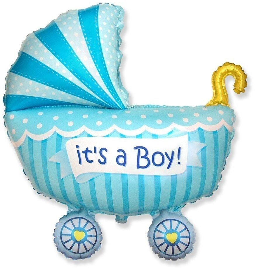 Balon foliowy 61cm Wózek dla chłopca