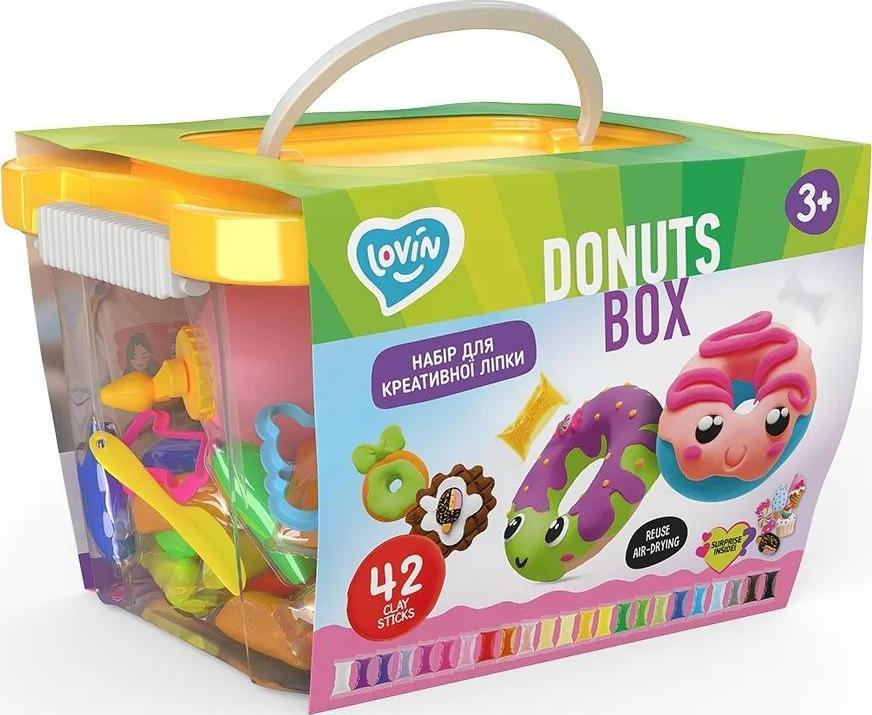 Maksik Ciastolina Zestaw kreatywności Donuts box 70109 UA