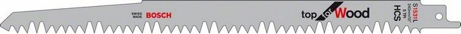 Bosch Brzeszczot do piły szablastej Top for Wood 240x19x1,5mm S1531L (2.608.650.676)
