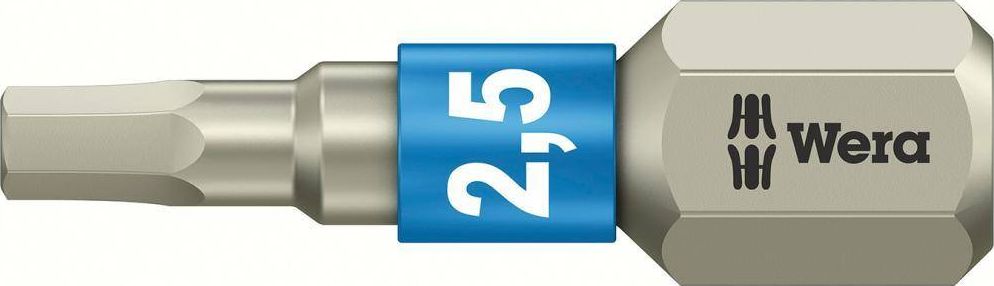 Wera Wera 071072 Bit Grot Nierdzewny Końcówka HEX 2,5mm