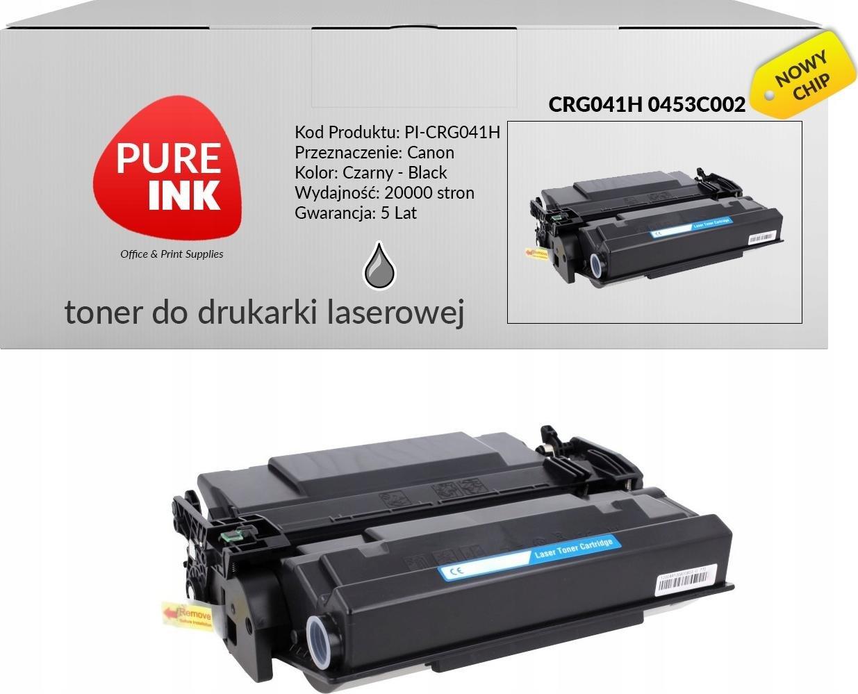 Toner Pureink Black Zamiennik CRG041H