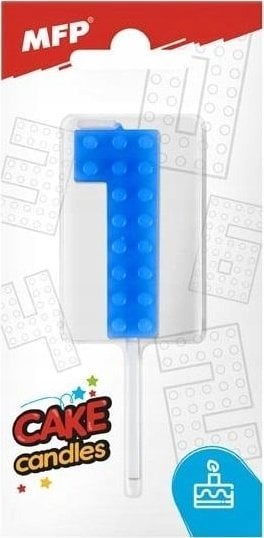 MFP paper świeczka do tortu nr 1 niebieska 8800091