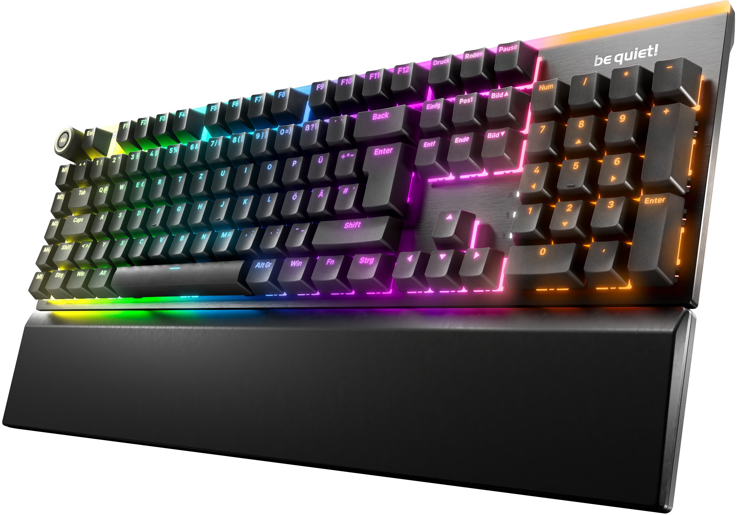 be quiet! Light Mount Silent Gaming Tastatur, RGB - be quiet! Silent Linear Switches, schwarz