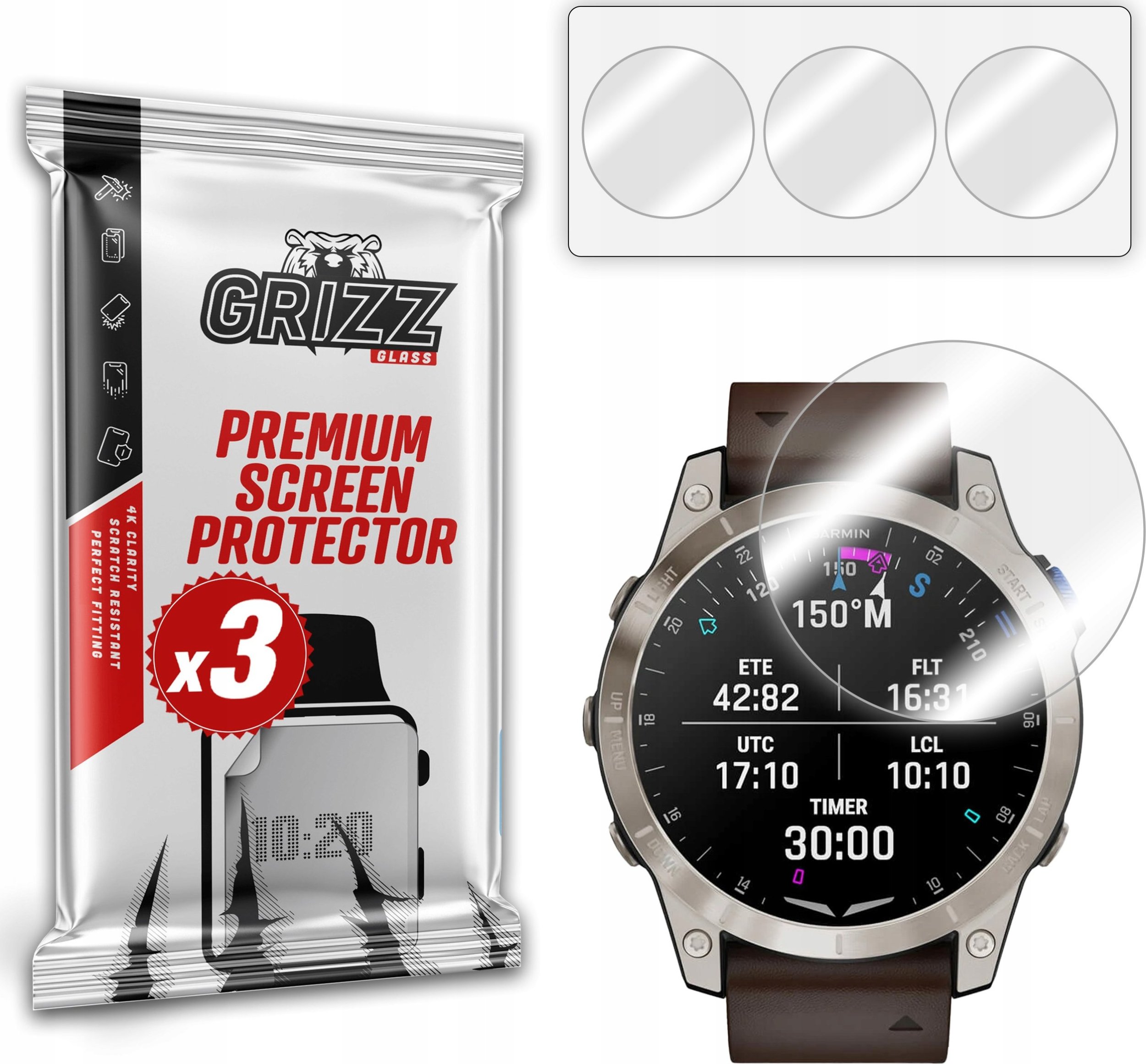 Folia hydrożelowa GrizzGlass Hydrofilm do Garmin D2 Mach 1 47mm
