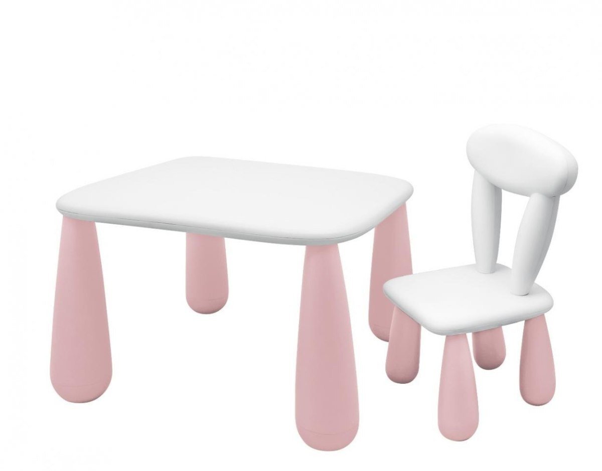 Stolik dla dzieci + krzesełko Luna Classic różowy