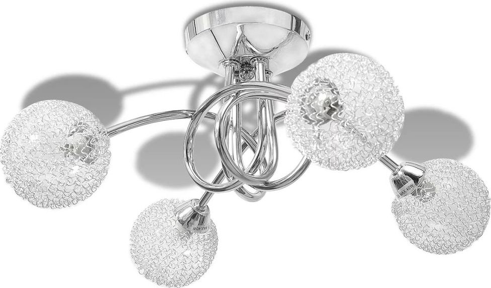 Lampa sufitowa Lumes Lampa sufitowa z kloszami z siatki - E976-Lovia