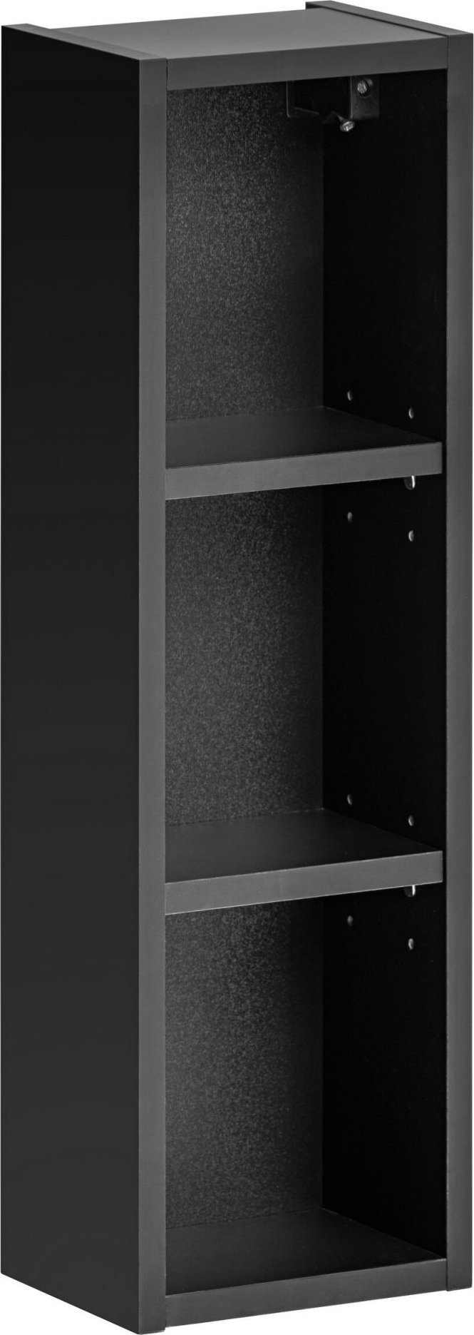 Comad Szafka łazienkowa, górna, Santa Fe, 20x15x65 cm, czarny, mat