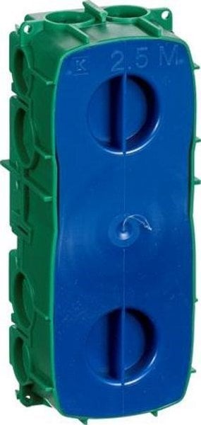 Lauritz Knudsen LAURITZ KNUDSEN Opus® 66 indmuringsdåse 2,5 modul, grøn.