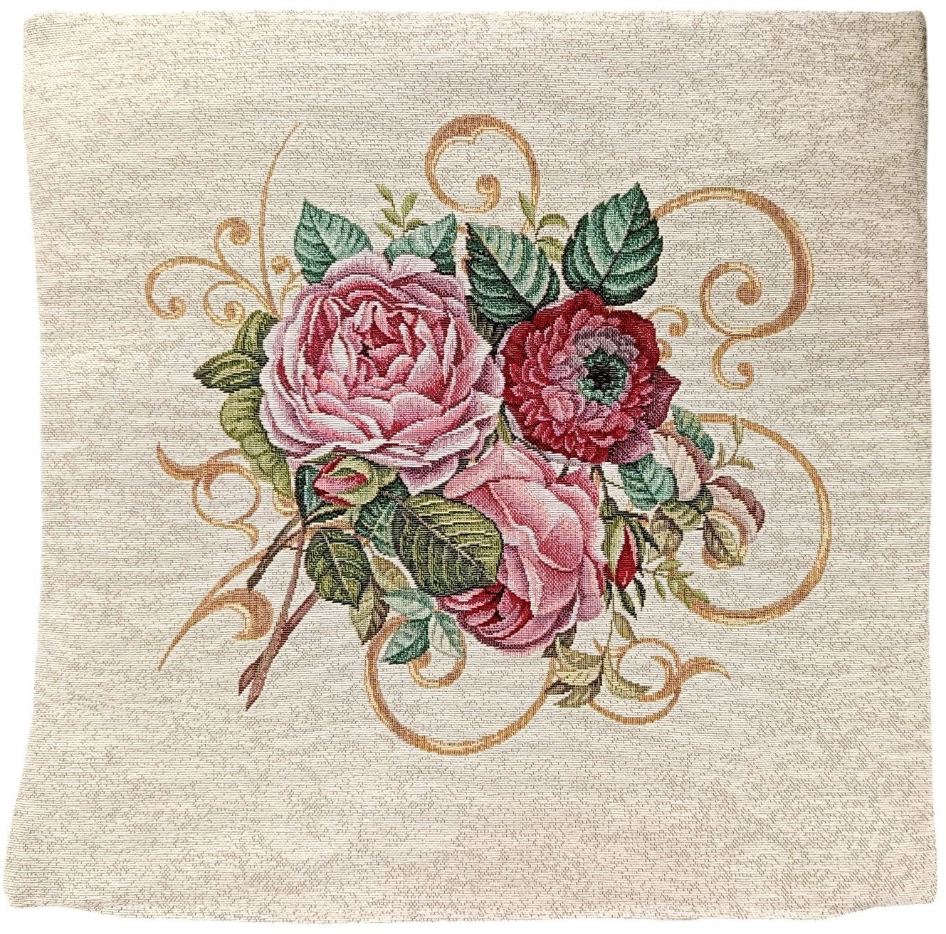 Poszewka dekoracyjna 45x45 cm Bukiet róż