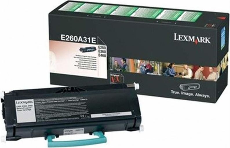 Toner Lexmark E260A31E Black Oryginał (E260A31E)