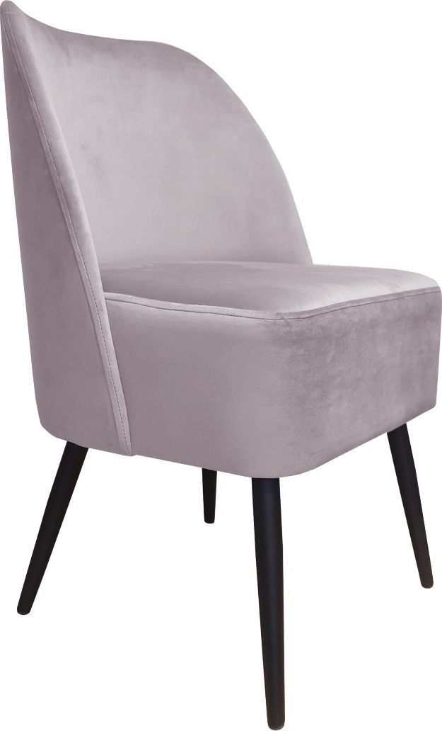 Atos Fotel DUAJ VELVET jasno różowy tapicerowany na czterech nóżkach ATOS