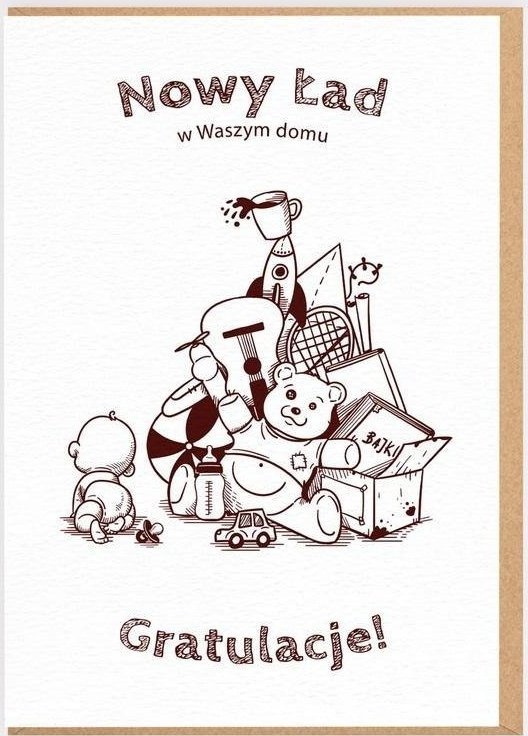 Nadwyraz.com Karnet Narodziny - Nowy Ład