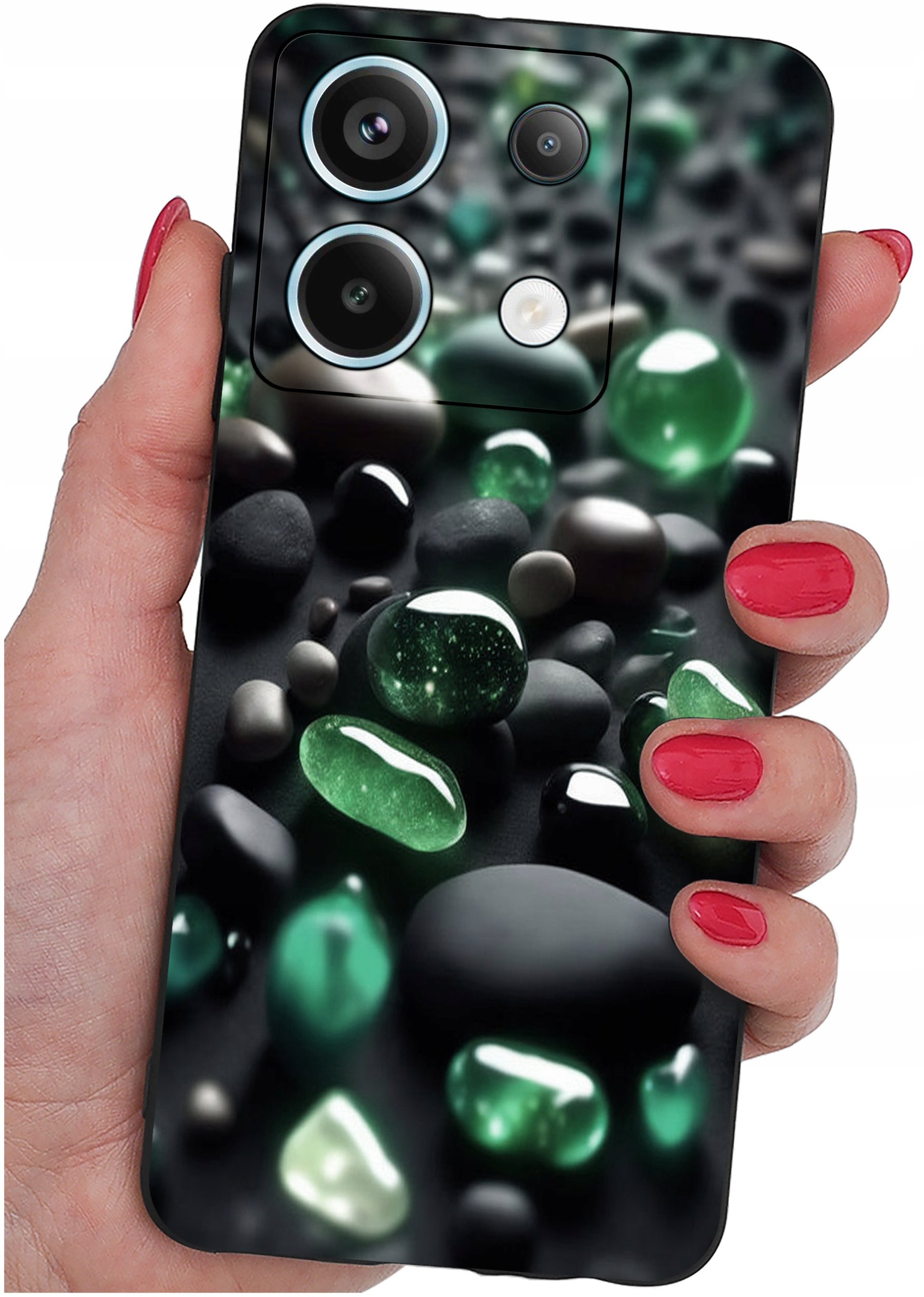 ETUI do Xiaomi Redmi Note 13 Pro 5G WZORY |SILIKONOWE MATT CASE +SZKŁO 9H