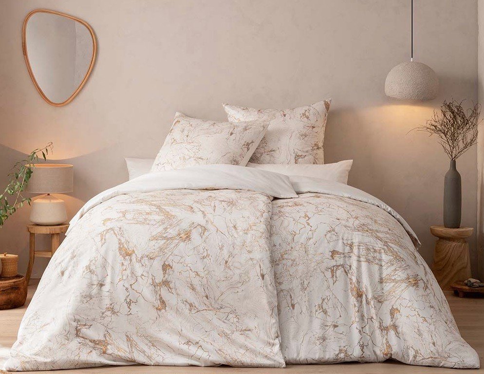 Pościel satynowa 155x200 cm Raphael 7259/110 kość słoniowa