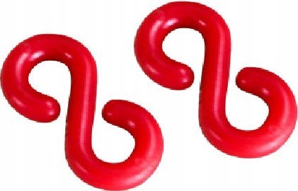 ŁĄCZNIK DO ŁAŃCUCHA PLASTIKOWEGO KLAMRA ŁAŃCUCHA OSTRZEGAWCZEGO 2 SZT