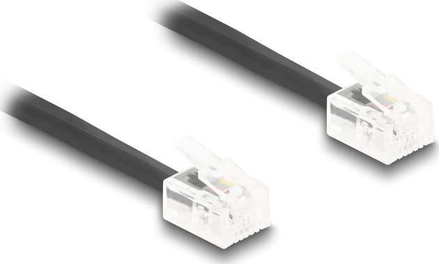 DeLOCK 90202 kabel telefoniczny 2 m Czarny