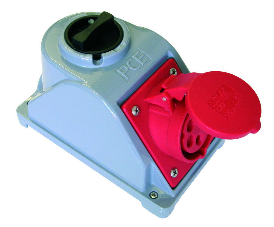 PCE Gniazdo stałe z wyłącznikiem Combo-Pol 16A 400V 3P+Z+N IP44 96061540W
