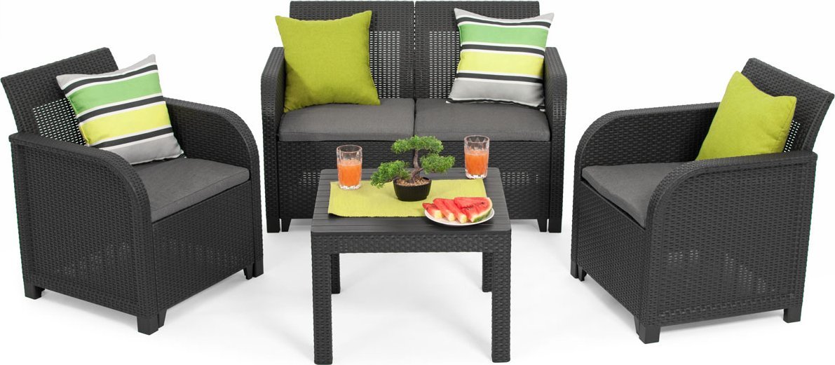 Keter Zestaw mebli ogrodowych Rosaliee Grafit