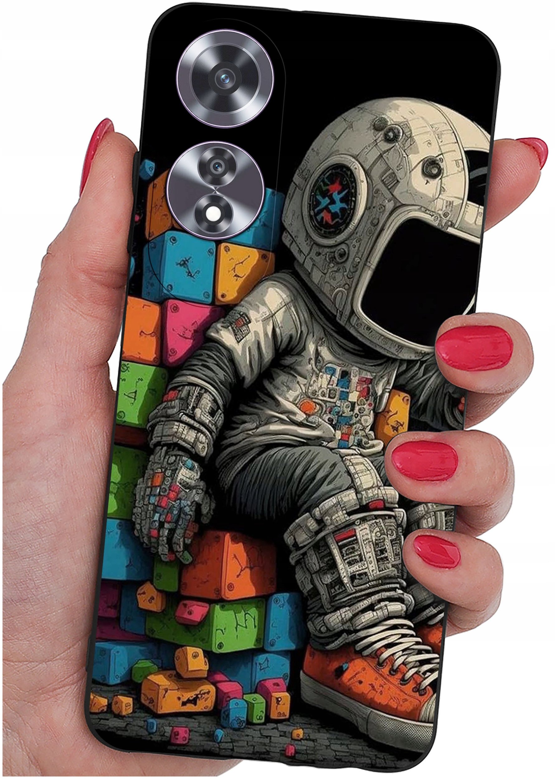 Etui do Oppo A60 4G WZORY |SILIKONOWE MATT CASE + SZKŁO 9H