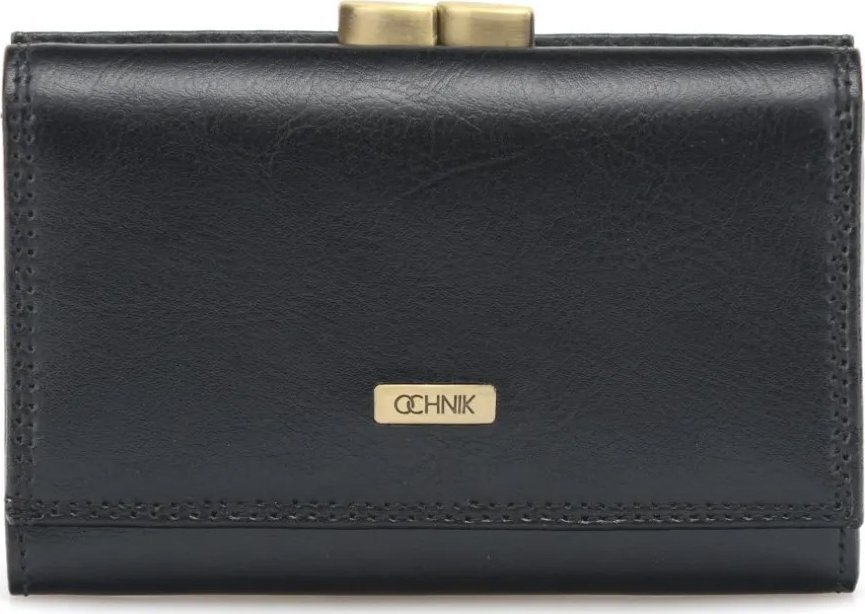 OCHNIK OCHNIK SL-189-99 czarny skórzany portfel damski SL-189-99