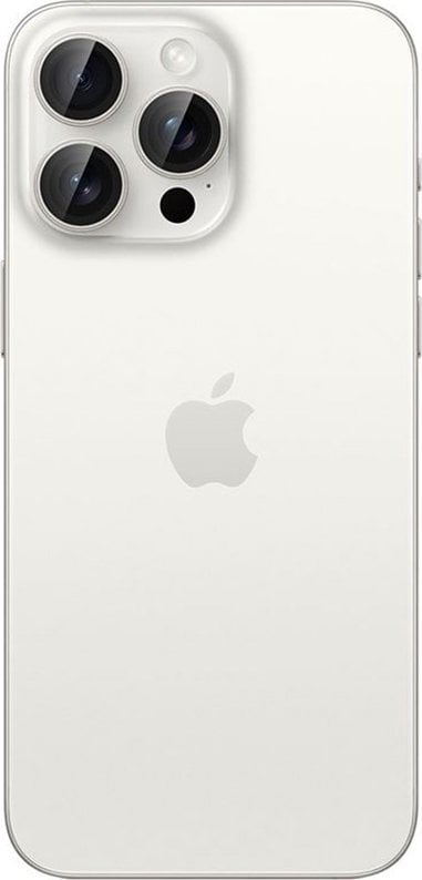 Spigen Glass tR EZ Fit Optik Pro 2 Pack, white titanium - iPhone 15 Pro/15 Pro Max