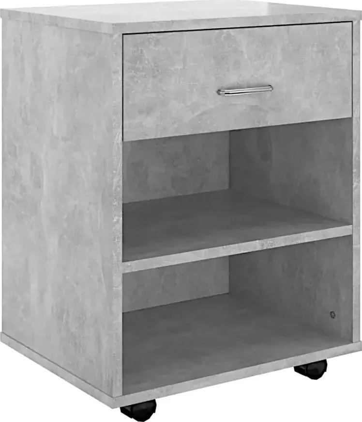 Elior Kontener biurkowy w kolorze szarości betonu - Bellano 7X