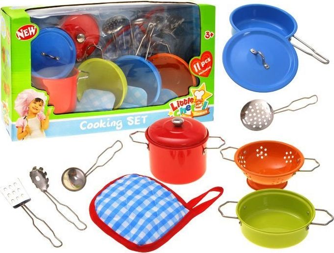 Jokomisiada Malowane GARNKI Małego kucharza Naczynia ZA1608 (ZA1608) - 158444