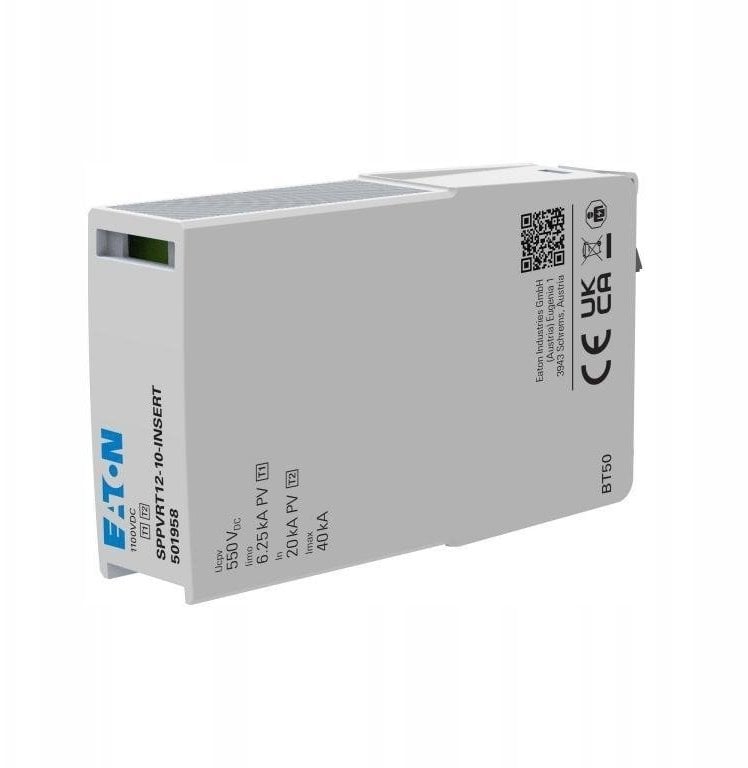 Wkład do ogranicznika SPPVRT12-10-2 Typ T1+T2 tor PE, SPPVRT12-10-INSERT-PE, EP-501959