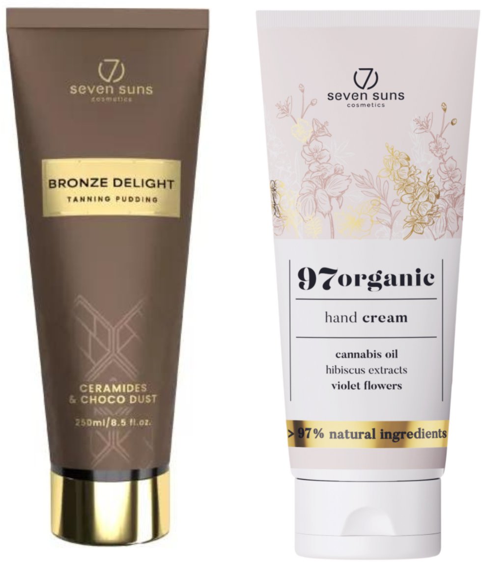 7suns Bronze Delight Tanning Pudding 250ml + Krem Do Rąk 75ml Gratis