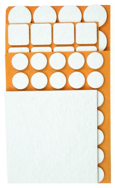 Top Tools Podkładki filcowe różne białe 106szt. - 98Z147