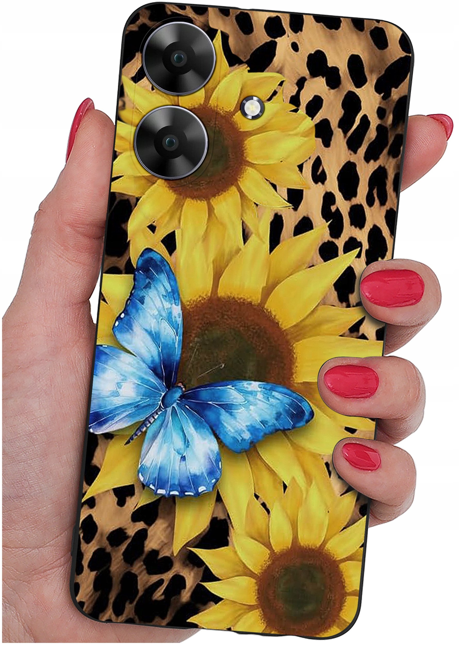 ETUI do Realme Note 60 CASE WZORY | SILIKONOWE MATT CASE + SZKŁO 9H